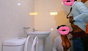 Quick Fuck With A Hot, Sexy Girl in The Office Bathroom