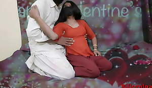 Desi indian step sister celebrating Valentine's go steady with with her  step brother