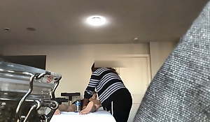 Legit Ebony RMT Gives In To Huge Oriental Cock at 3rd Appointment Pt 1