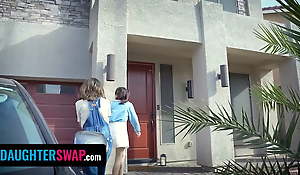 Daughter Swap - Hot Teen Amuse Up Their Neighbor By Offering A Hot Session Of Group Sex