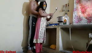 Part.1, indian stepsister cooking nearby kitchen and fucking with stepbrother
