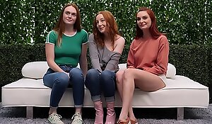 3 Redheads and One Unwitting Guy