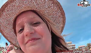 German Reporter pick up 18yo tourist Teen at one's disposal mallorca beach